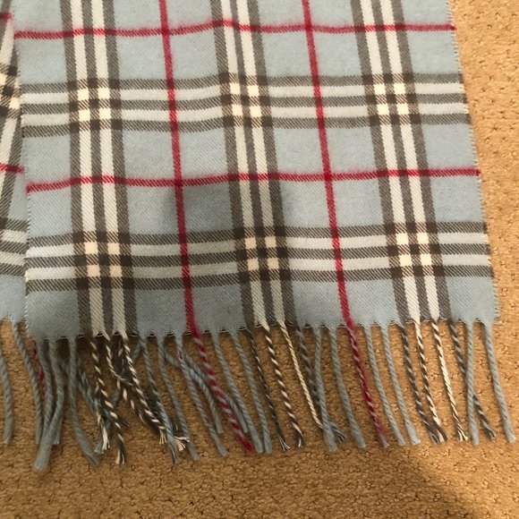 Blue Plaid Scarf - Picture 2 of 2